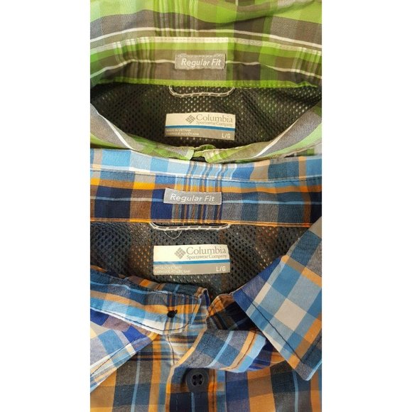 Columbia Short Sleeve Shirts Men Large Lot of 2 - Picture 9 of 10